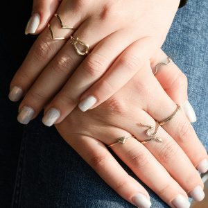 انگشتر رینگ و مثلث پر