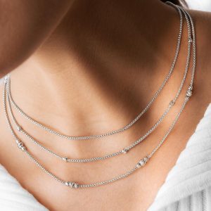 گردنبند پاپکورن سفید