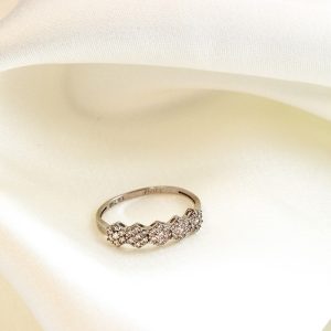 انگشتر پنج فلاور سفید